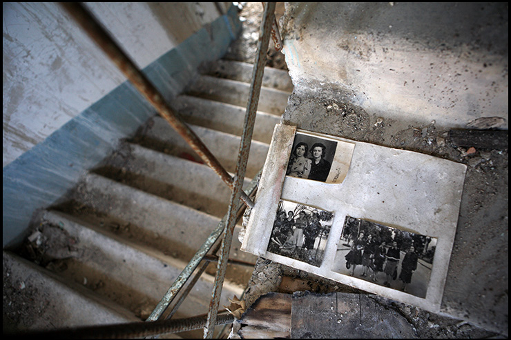 ruined building interior in sukhumi